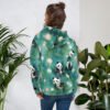 Unisex Hoodie (All Over Green Panda Print)