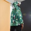 Unisex Hoodie (All Over Green Panda Print)