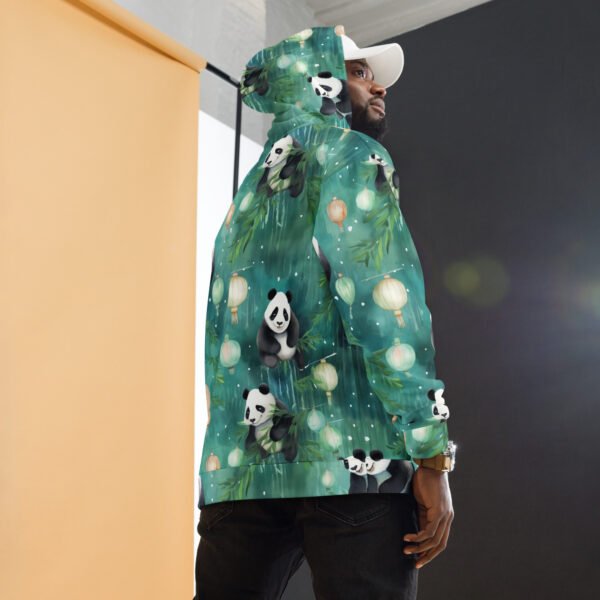 Unisex Hoodie (All Over Green Panda Print)