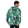 Unisex Hoodie (All Over Green Panda Print)
