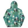 Unisex Hoodie (All Over Green Panda Print)