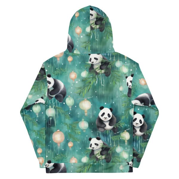 Unisex Hoodie (All Over Green Panda Print)