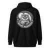 Unisex heavy blend zip hoodie (Owl Night-Reader)