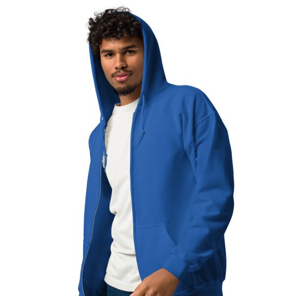 Unisex heavy blend zip hoodie (Owl Night-Reader)