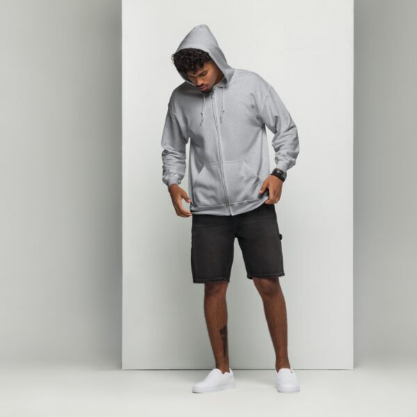Unisex heavy blend zip hoodie (Owl Night-Reader)