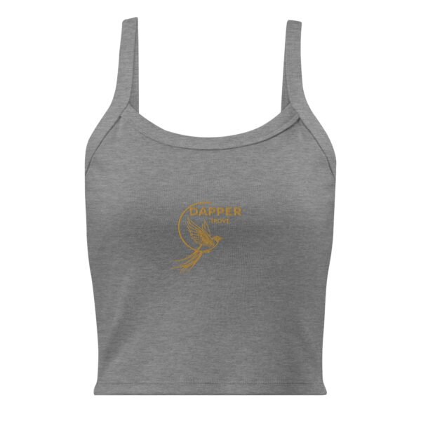 Women’s micro-rib tank top (Dapper-Trove Bird)