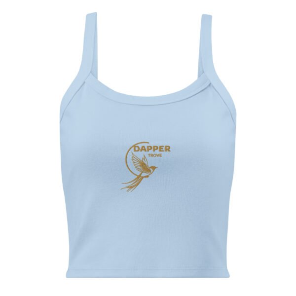 Women’s micro-rib tank top (Dapper-Trove Bird)