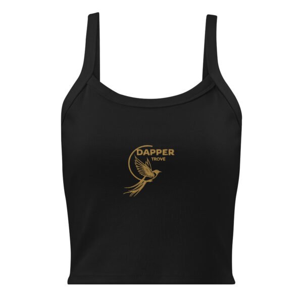 Women’s micro-rib tank top (Dapper-Trove Bird)