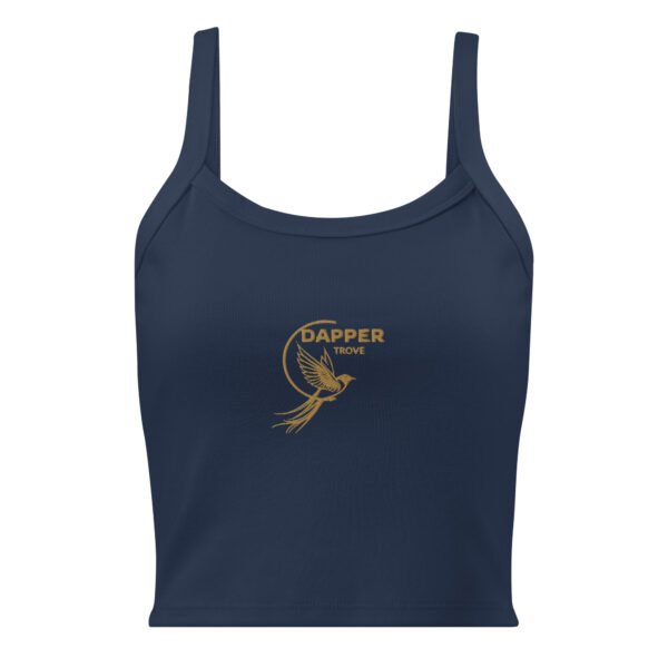 Women’s micro-rib tank top (Dapper-Trove Bird)