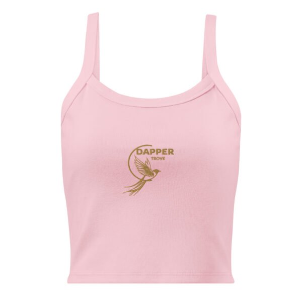 Women’s micro-rib tank top (Dapper-Trove Bird)