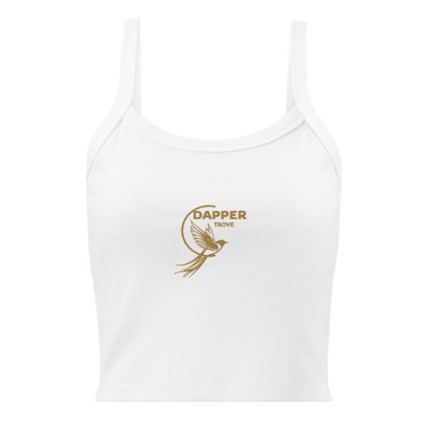 Women’s micro-rib tank top (Dapper-Trove Bird)