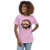Women's Relaxed T-Shirt (Beautiful Cat with head phone)