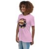 Women's Relaxed T-Shirt (Beautiful Cat with head phone)