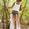 WHITE PEACOCK Women Boho Pants Hippie Pants Yoga