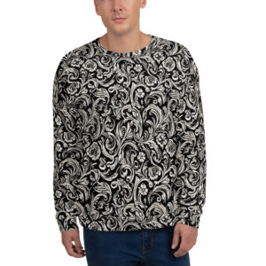 Sweatshirt (Black & White All Over Print)