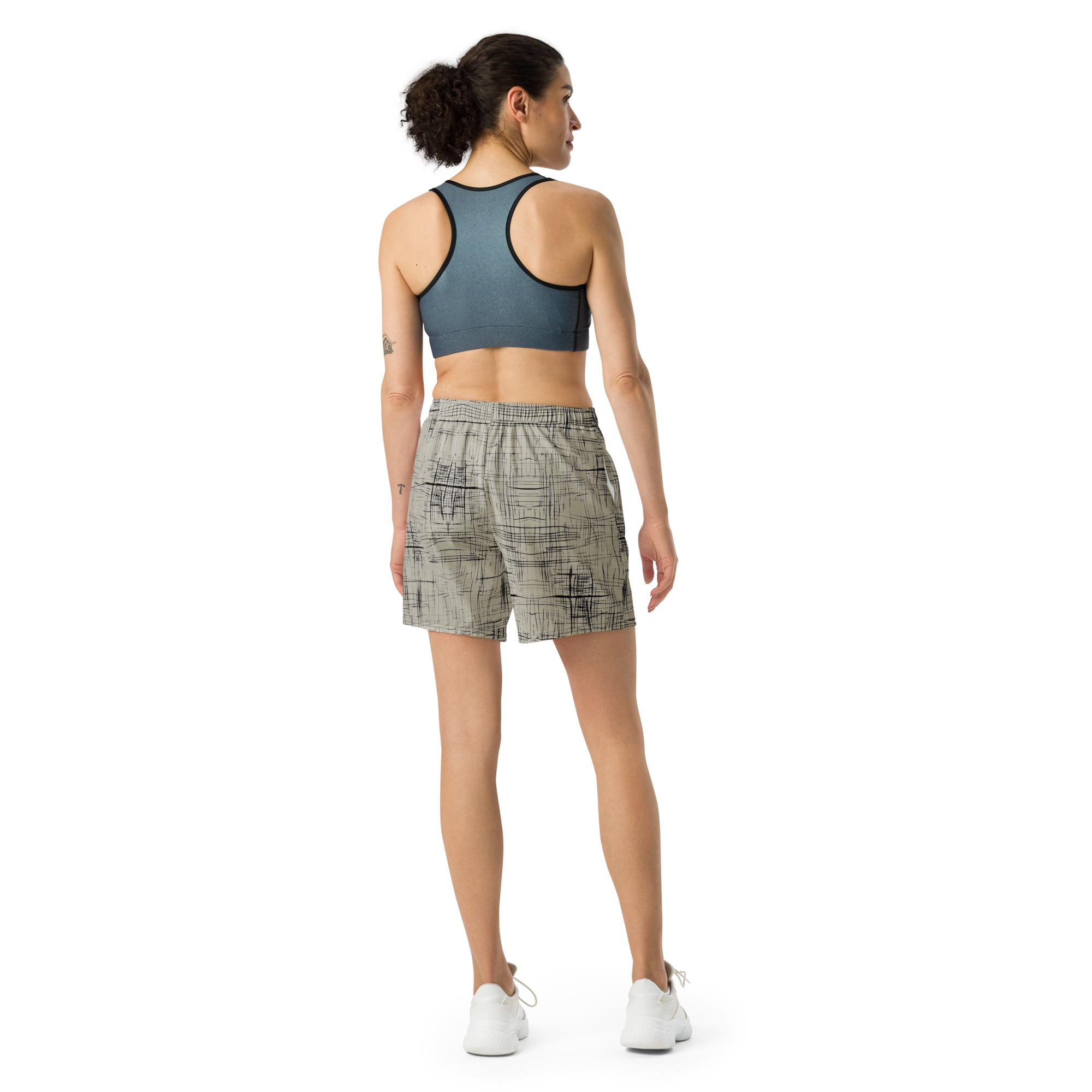 Unisex Athletic Long Shorts (Gray)