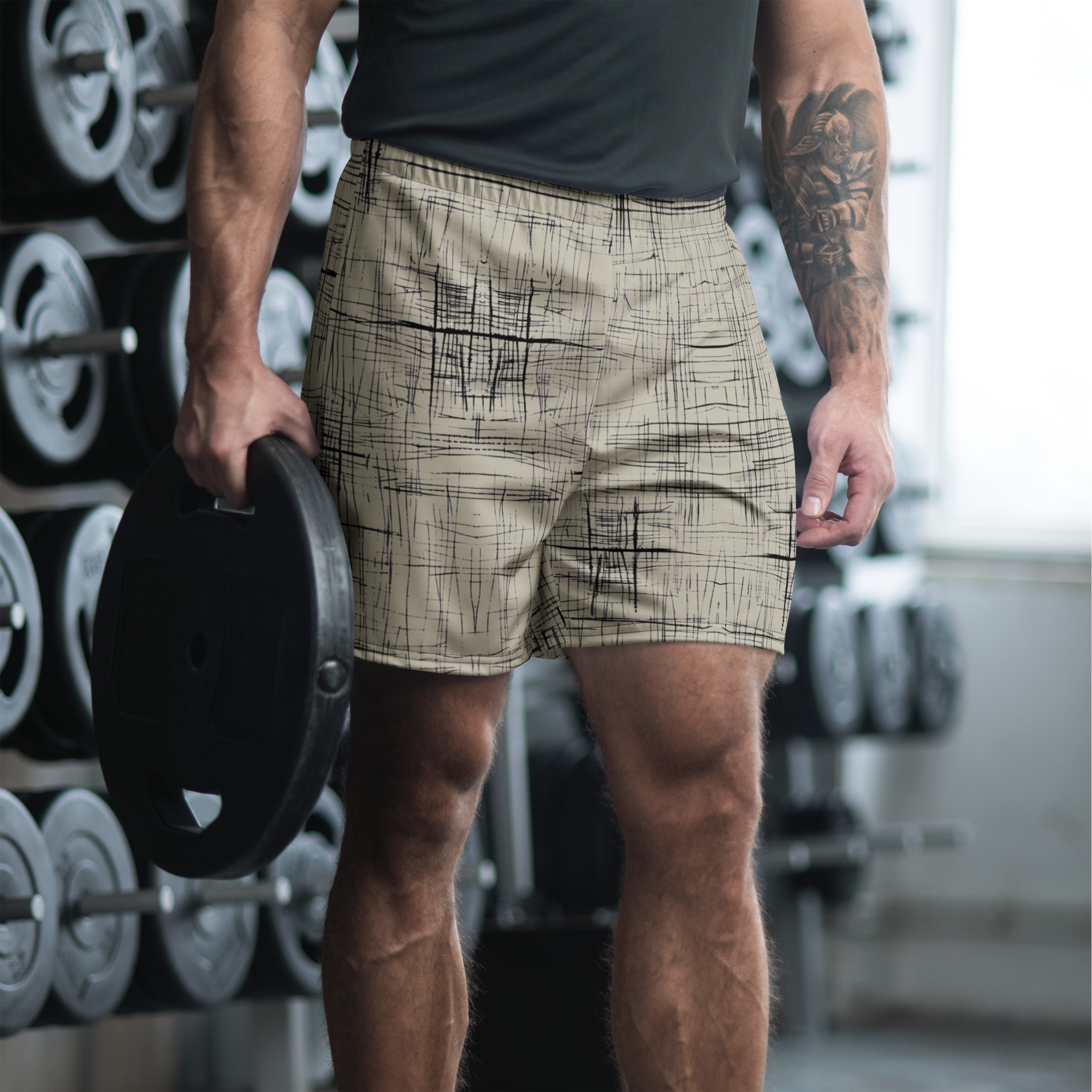 Unisex Athletic Long Shorts (Gray)