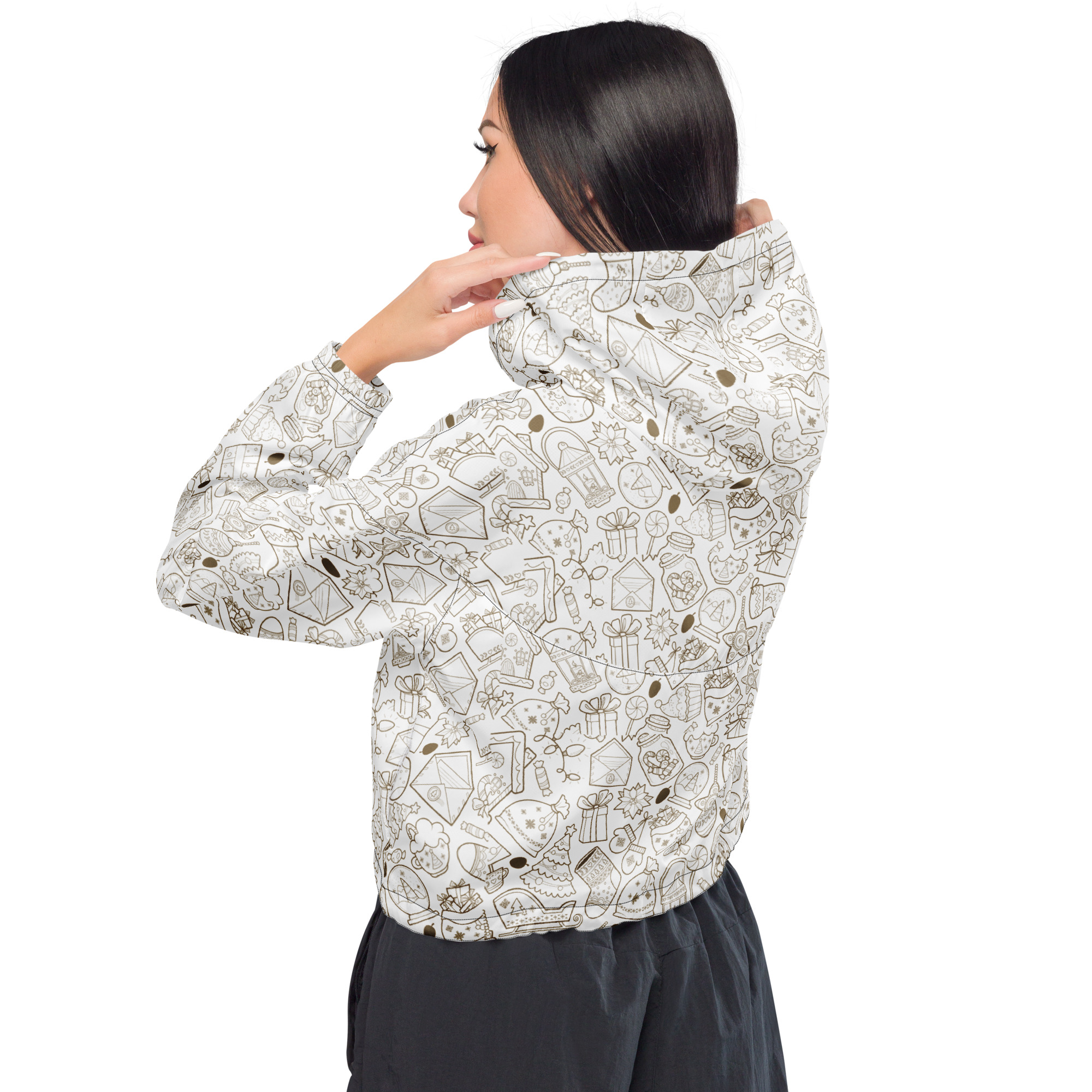 Women’s cropped windbreaker (All Over Print)