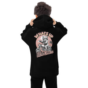 Kids fleece hoodie (Whatsup-Beaches)
