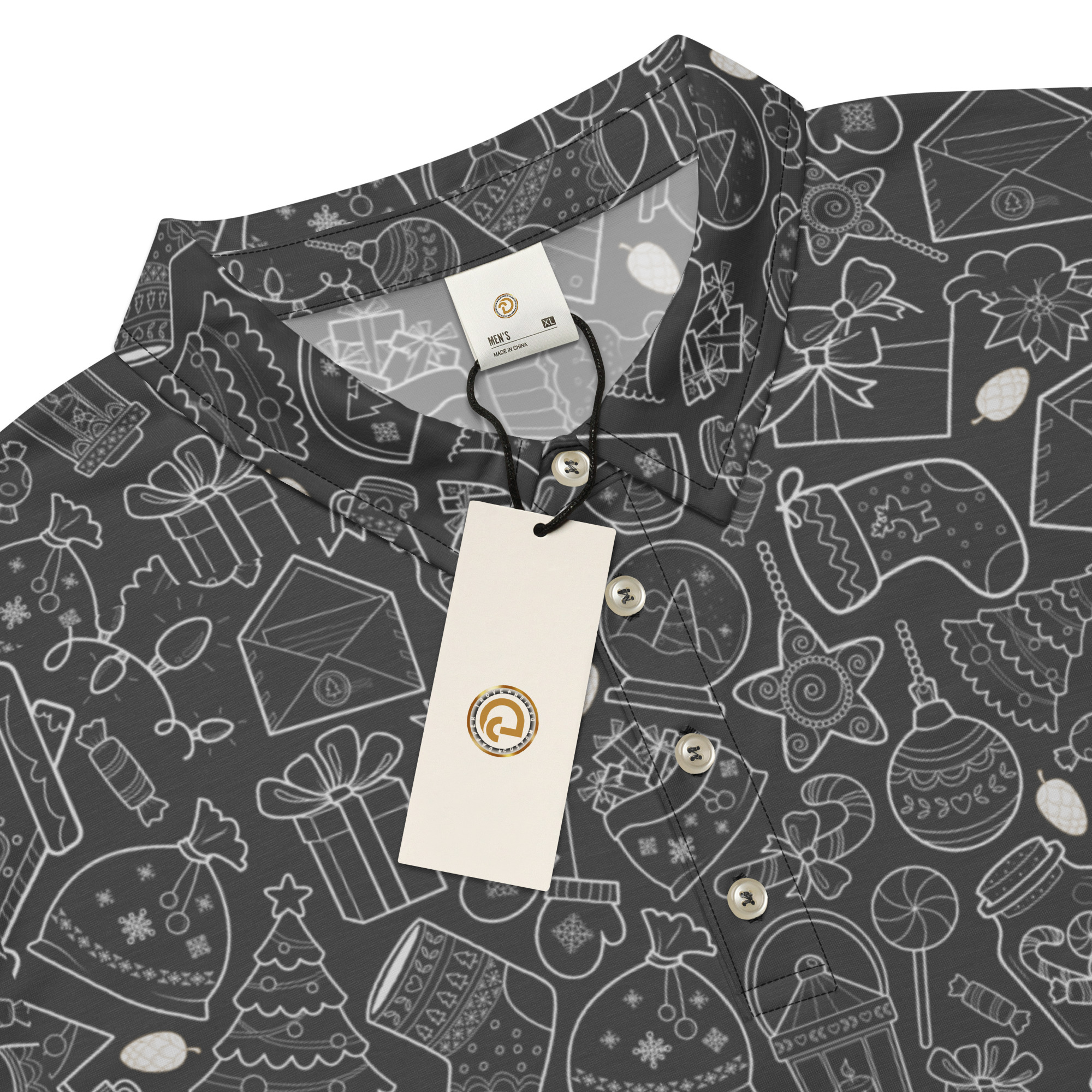 Men’s slim fit polo (All Over Print)