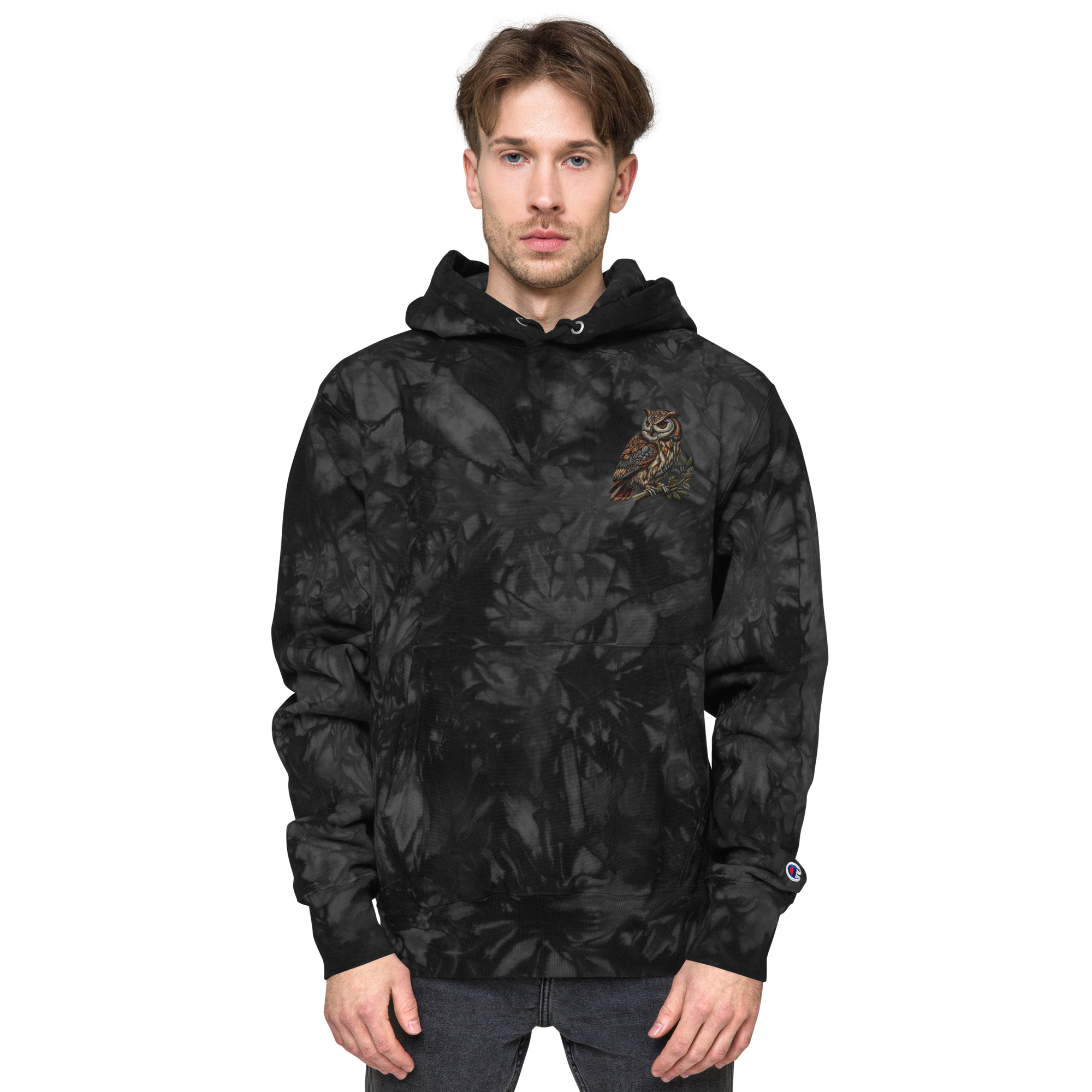 Champion tie-dye hoodie (Eagle-Embroidery)