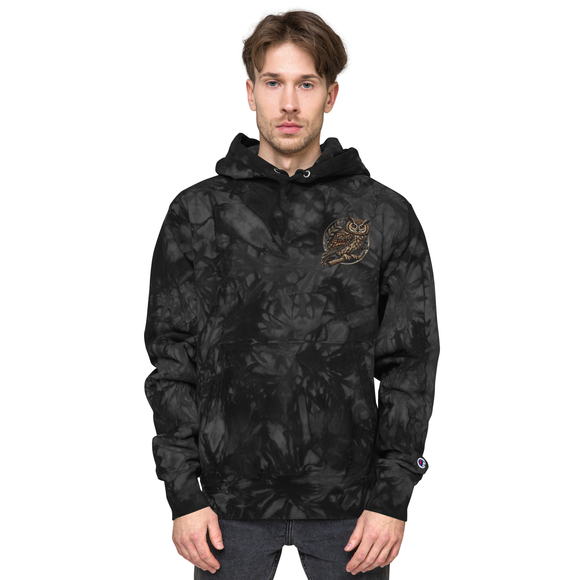 Champion tie-dye hoodie (Eagle-Embroidery)