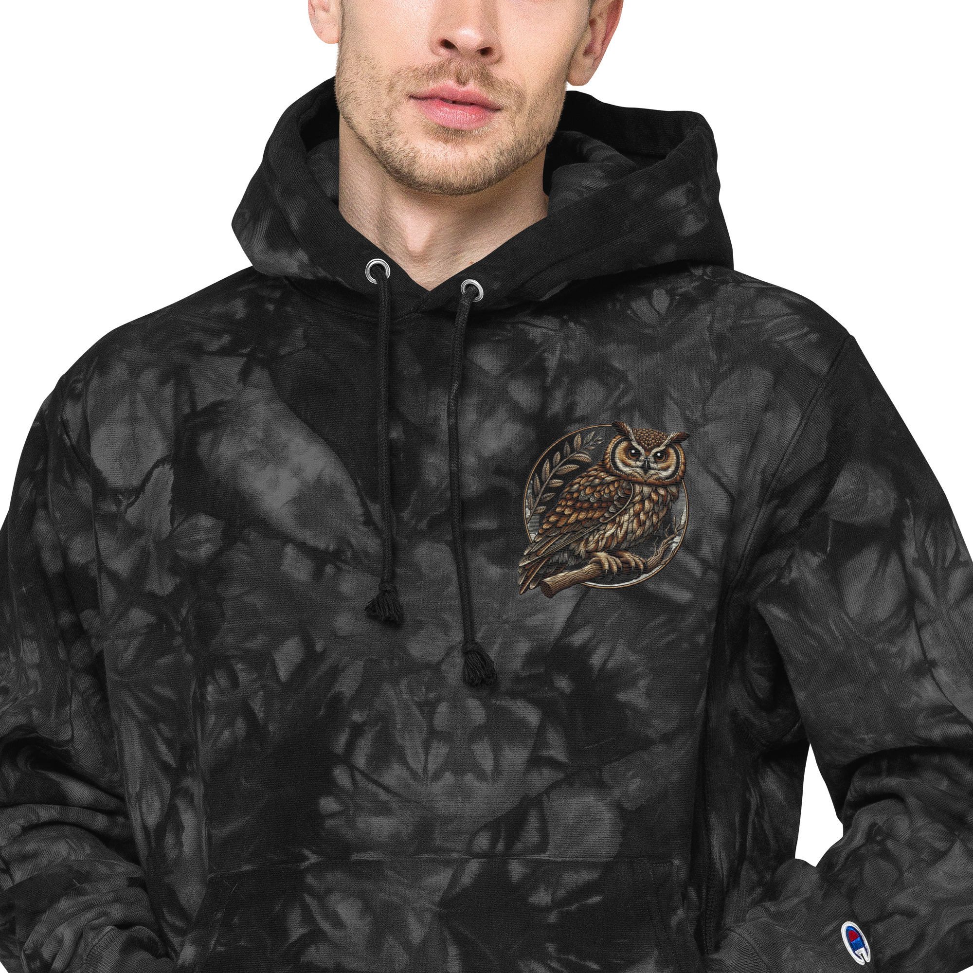 Champion tie-dye hoodie (Eagle-Embroidery)