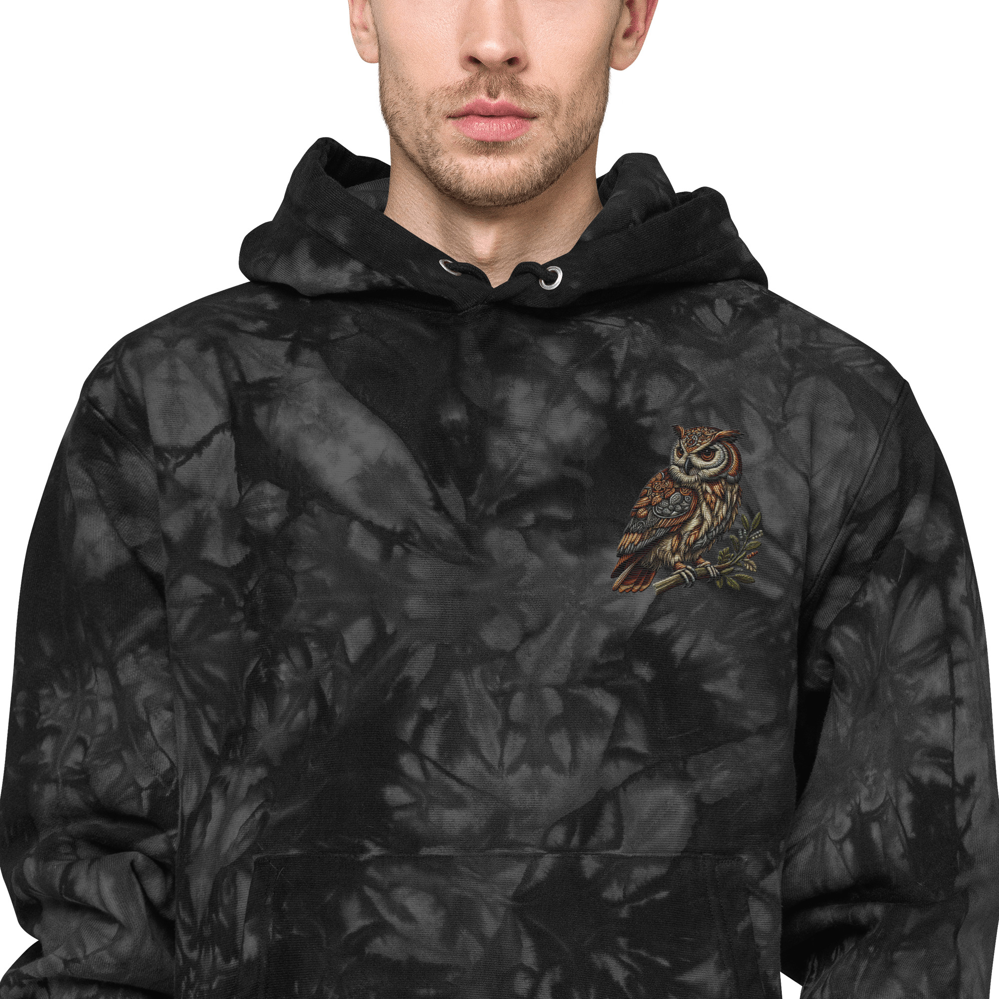 Champion tie-dye hoodie (Eagle-Embroidery)