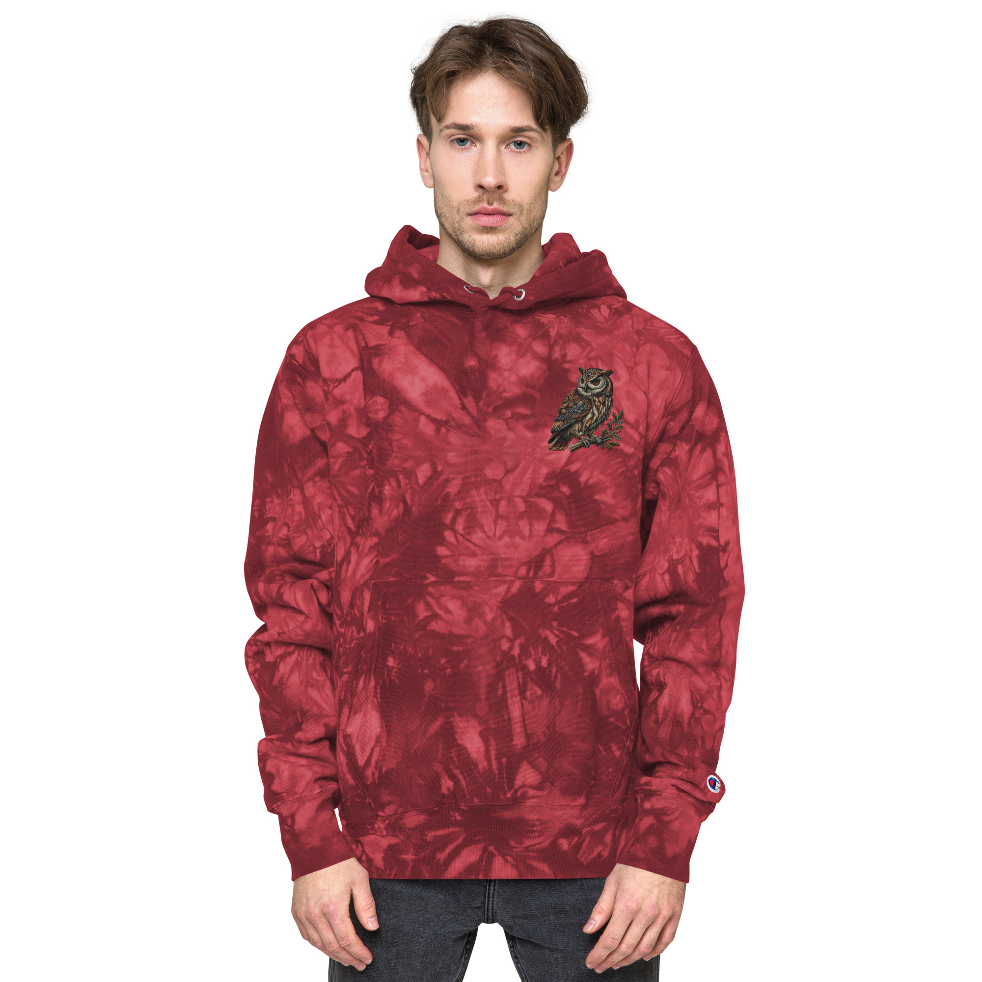 Champion tie-dye hoodie (Eagle-Embroidery)