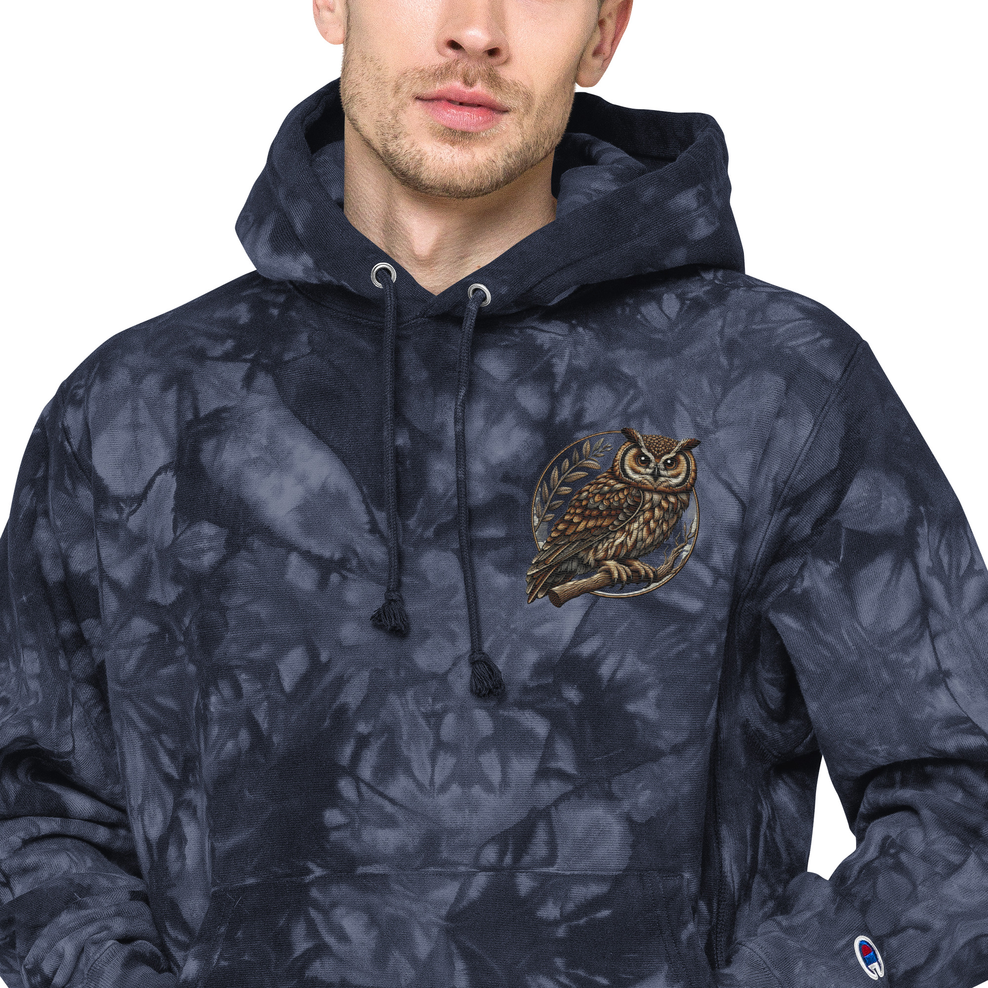 Champion tie-dye hoodie (Eagle-Embroidery)