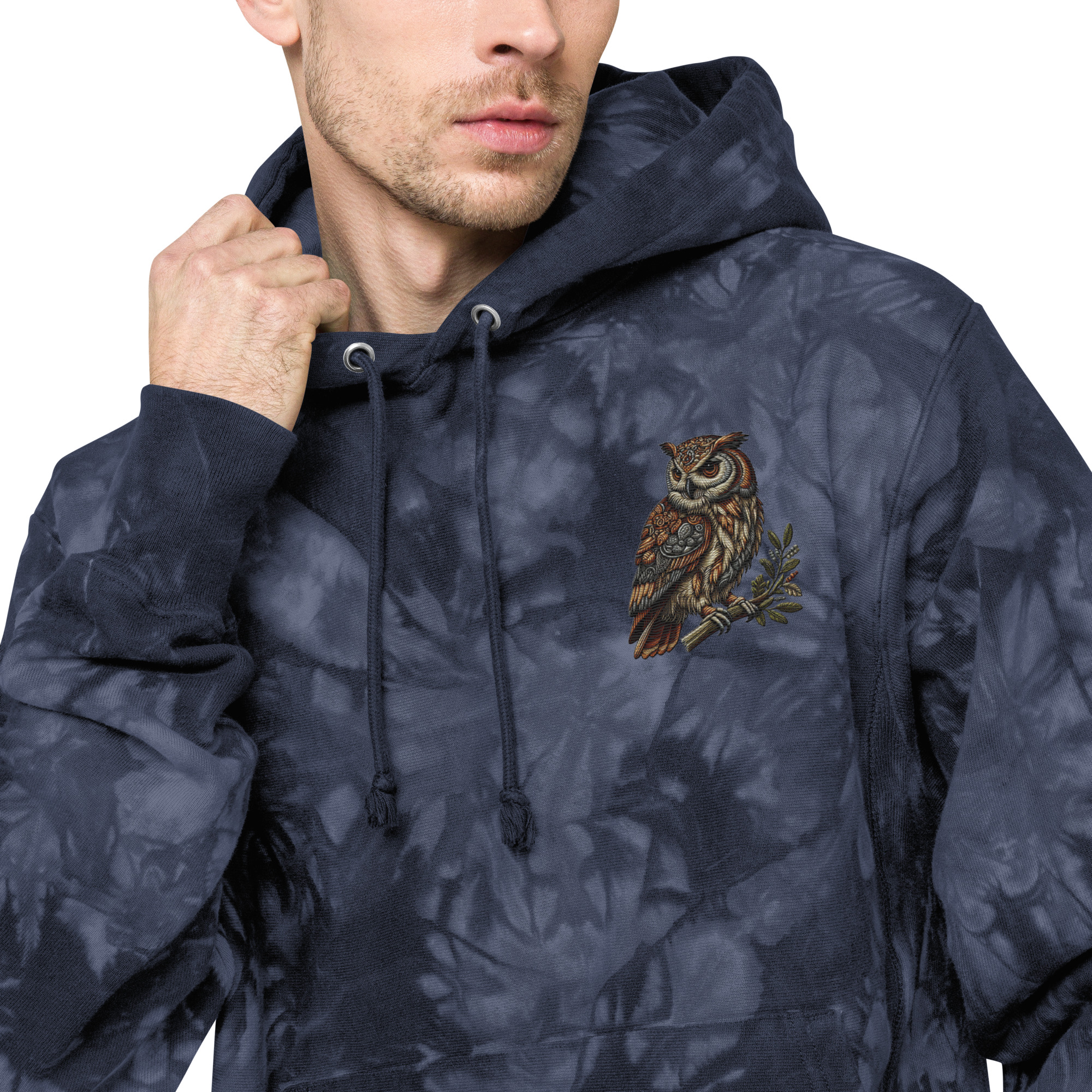 Champion tie-dye hoodie (Eagle-Embroidery)