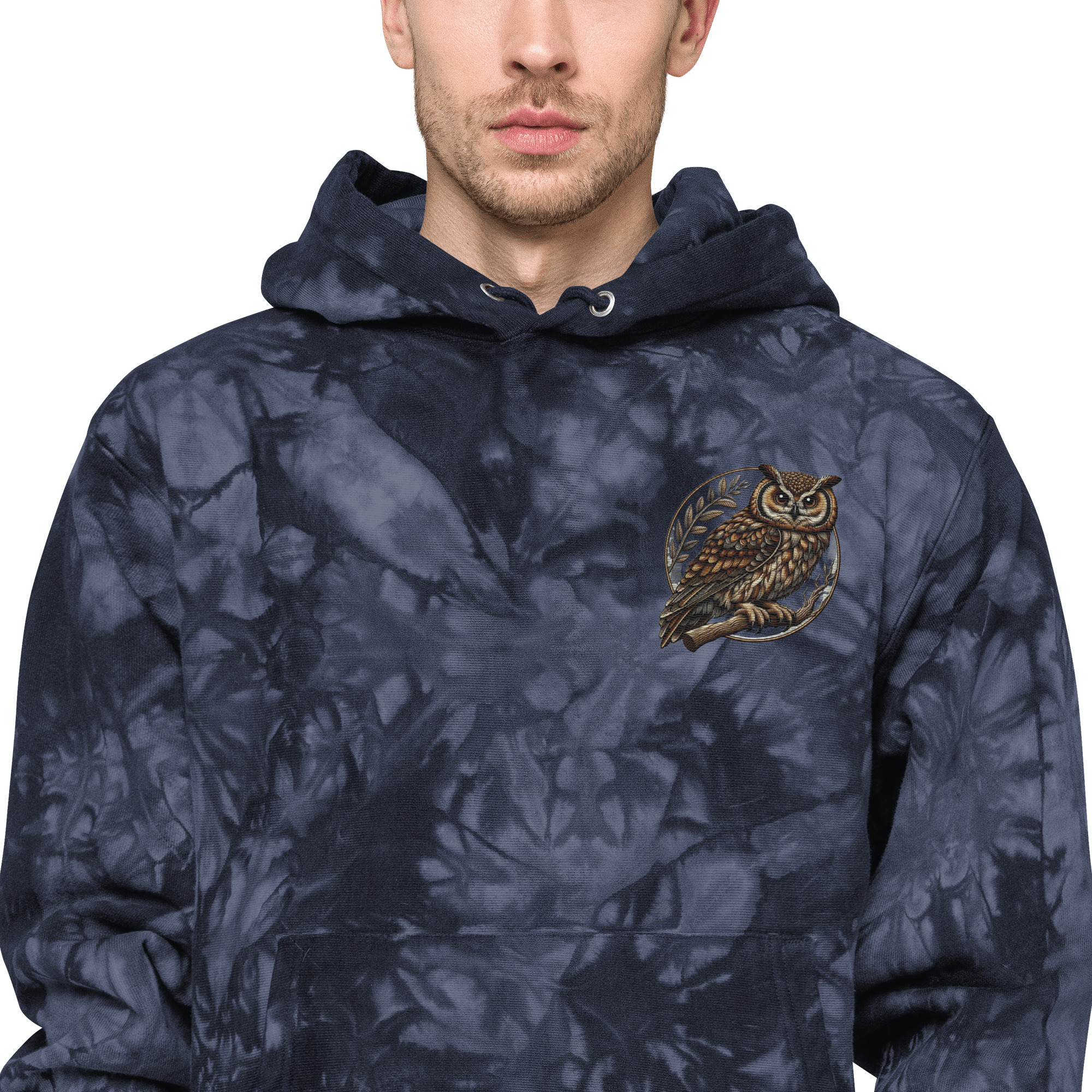 Champion tie-dye hoodie (Eagle-Embroidery)