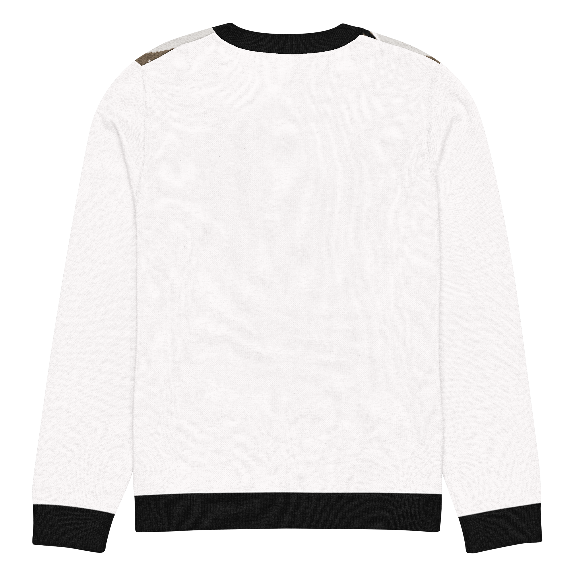 Knitted crew neck sweater