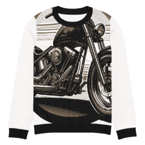 Knitted crew neck sweater