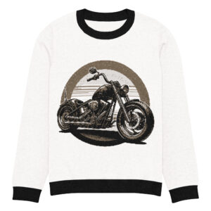 Knitted crew neck sweater