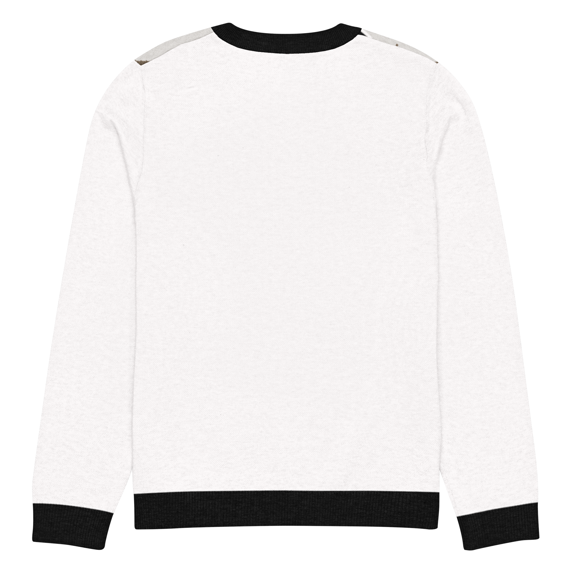 Knitted crew neck sweater