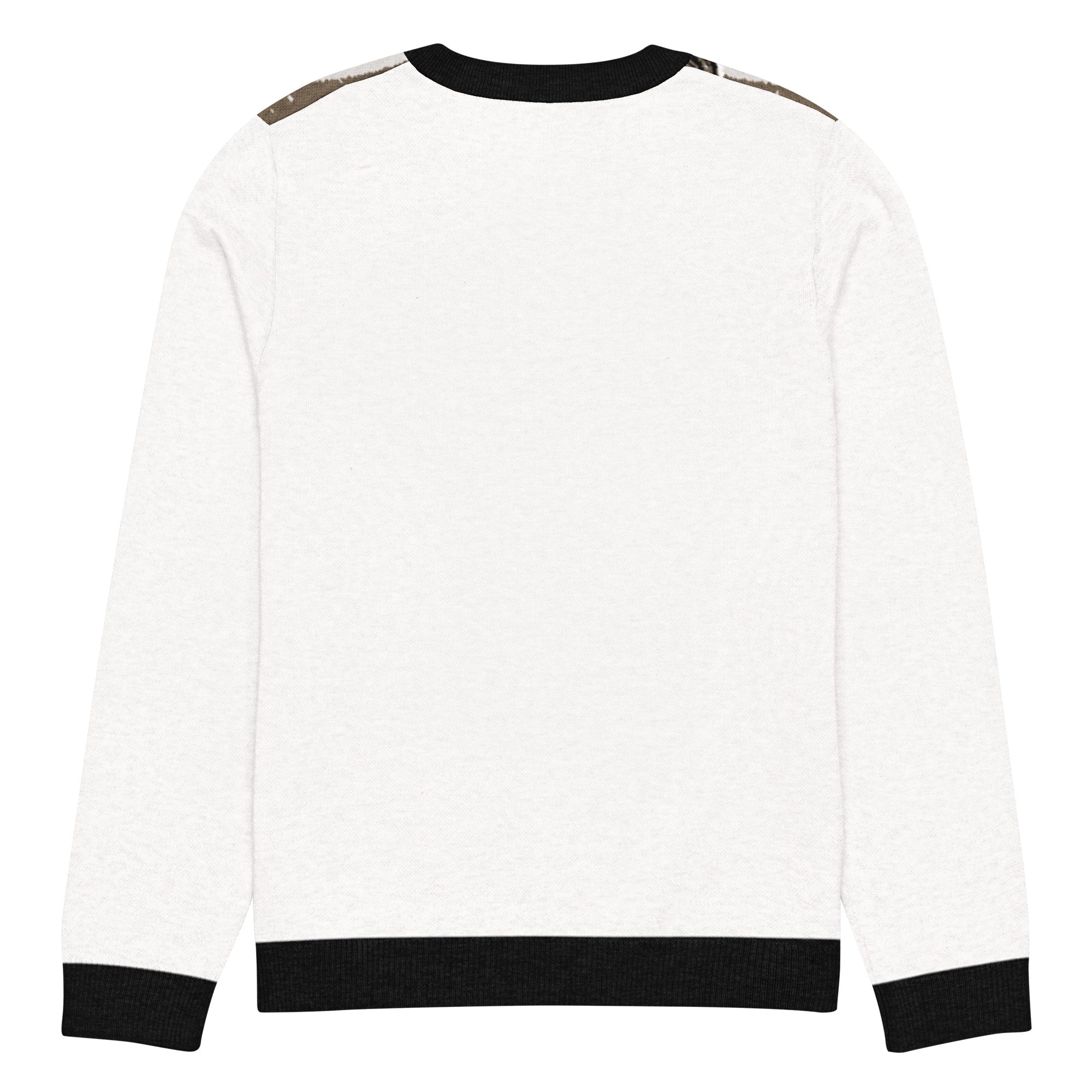 Knitted crew neck sweater