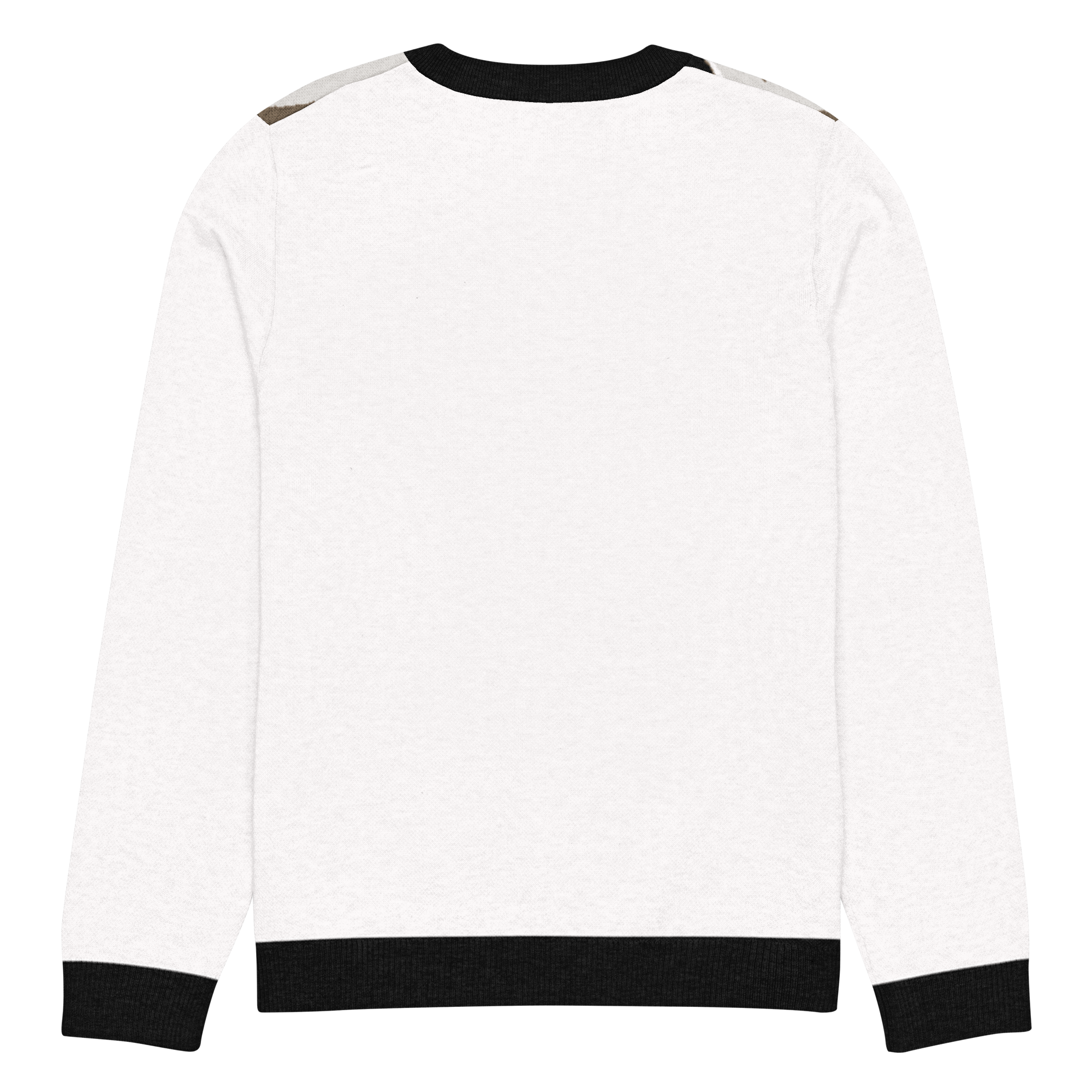 Knitted crew neck sweater