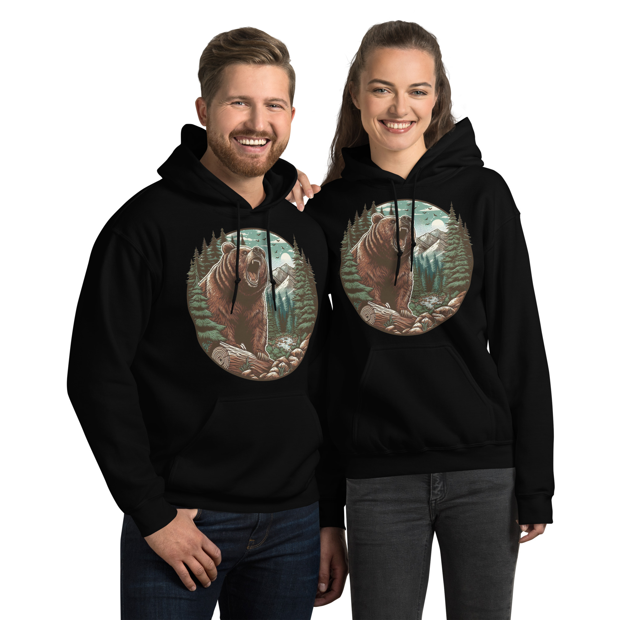Unisex Hoodie (Wolf Sign of Power)