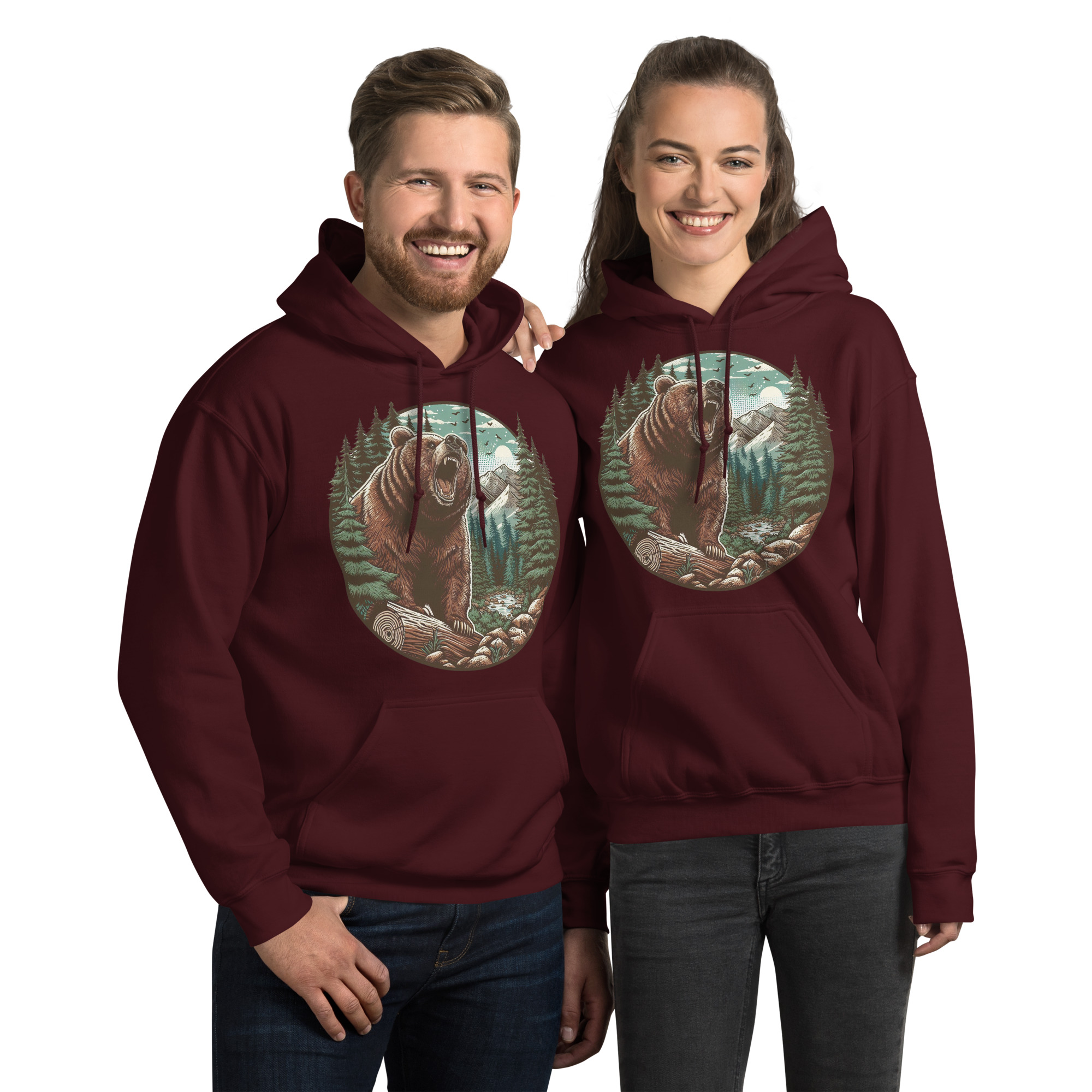 Unisex Hoodie (Wolf Sign of Power)