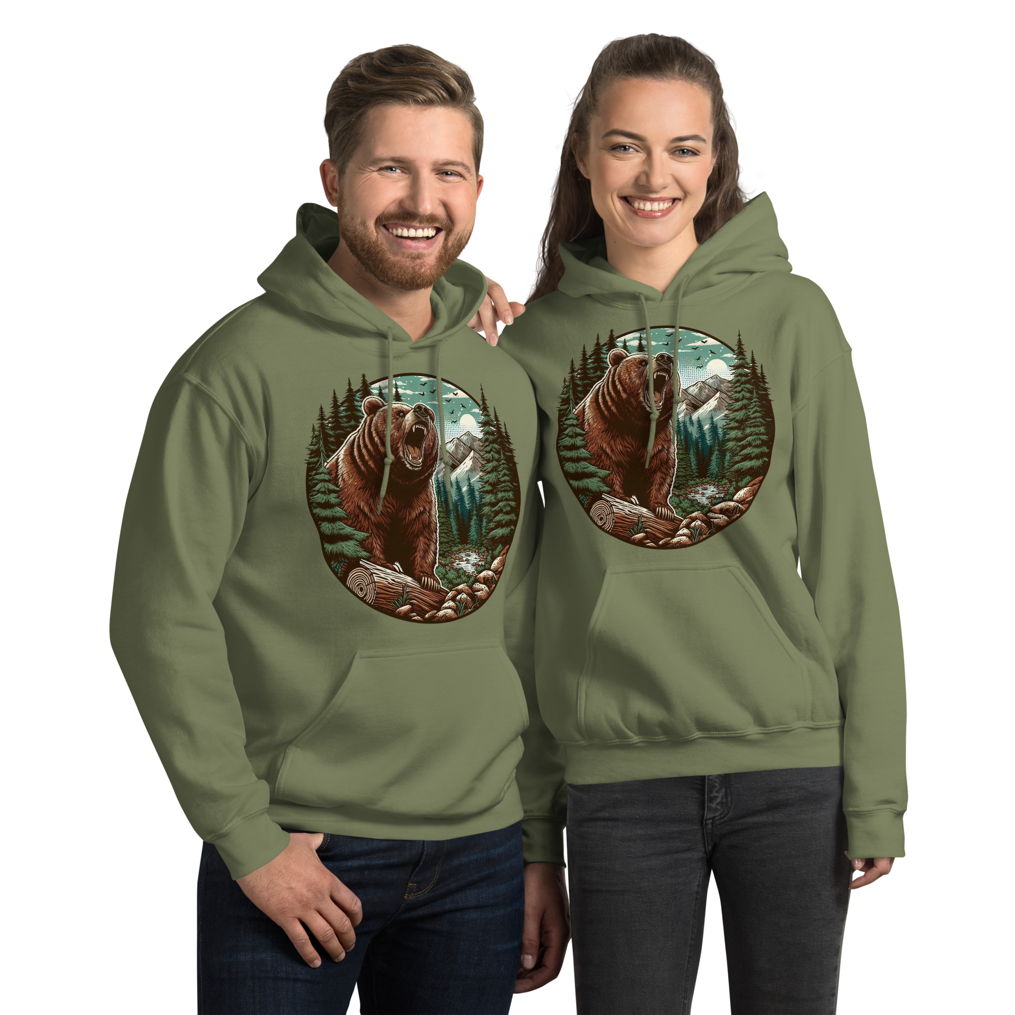Unisex Hoodie (Wolf Sign of Power)