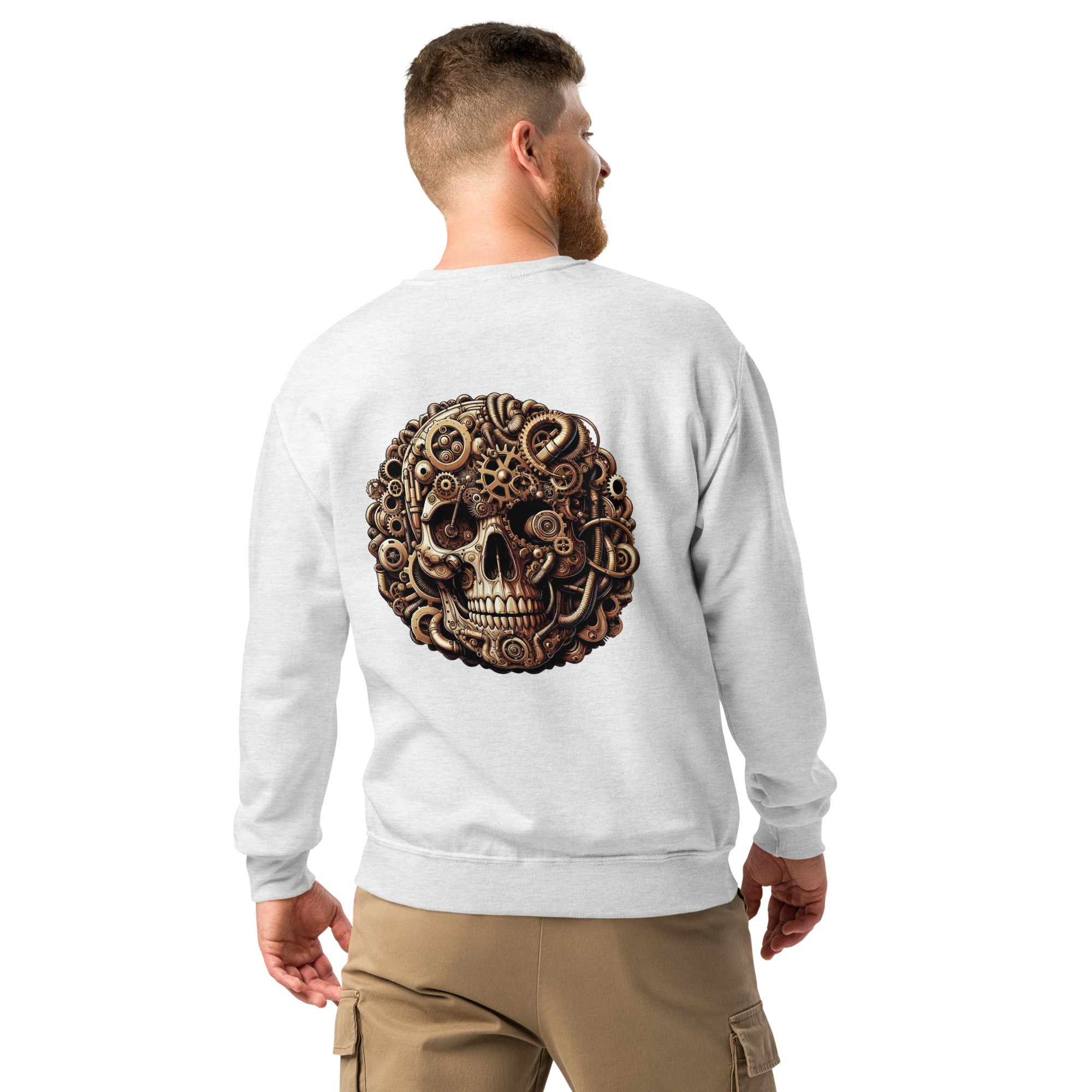 Crew neck sweatshirt (Golden-Skull)