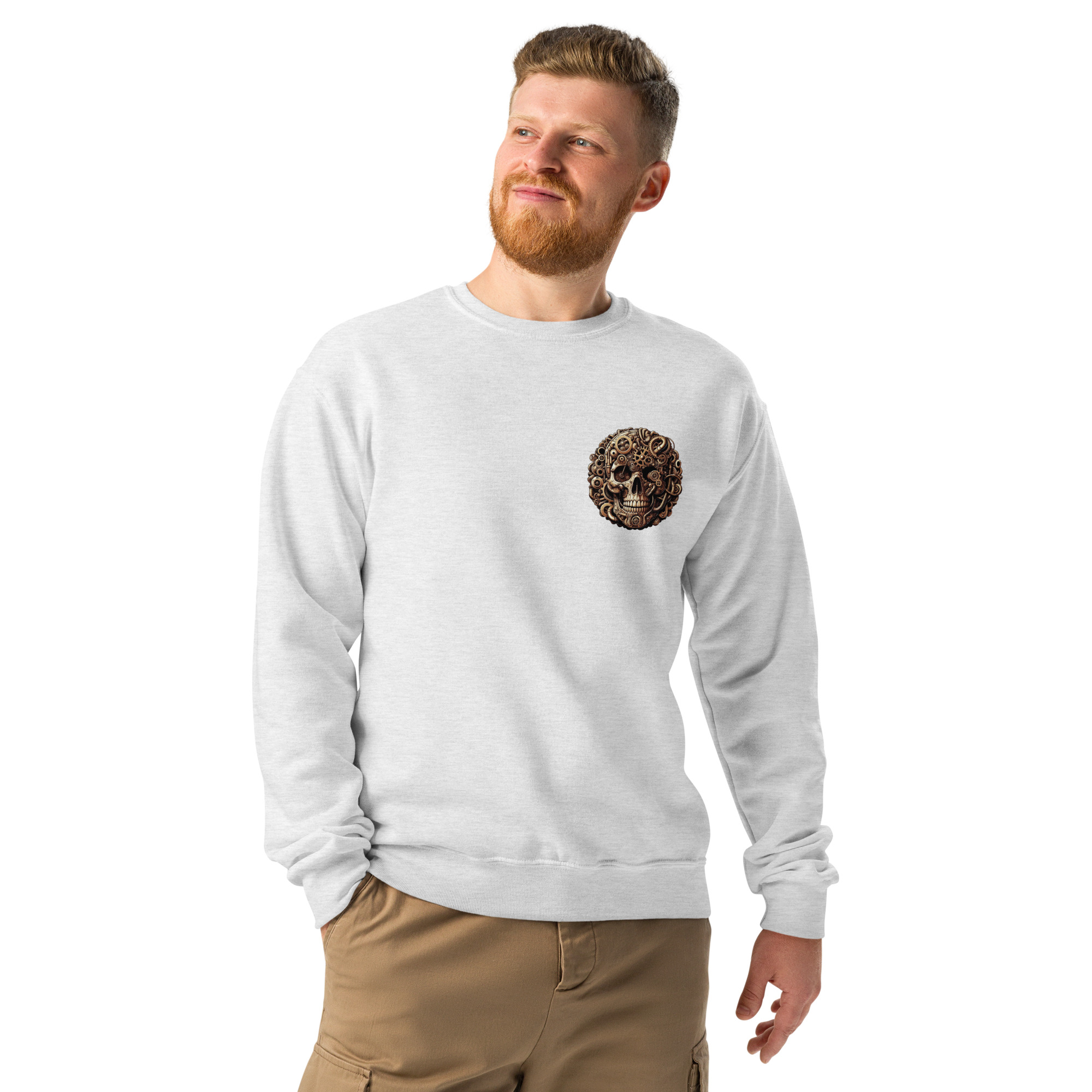 Crew neck sweatshirt (Golden-Skull)
