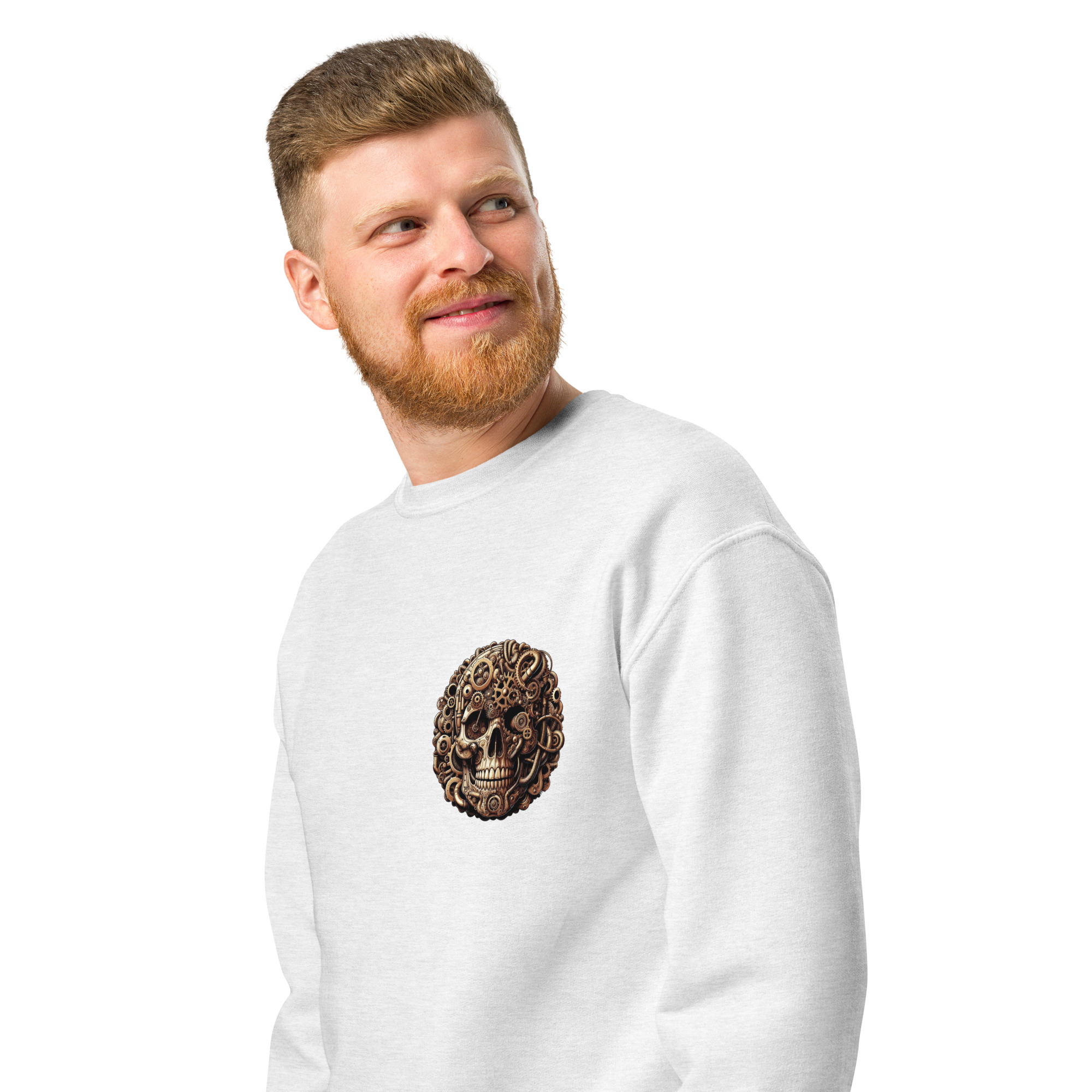 Crew neck sweatshirt (Golden-Skull)