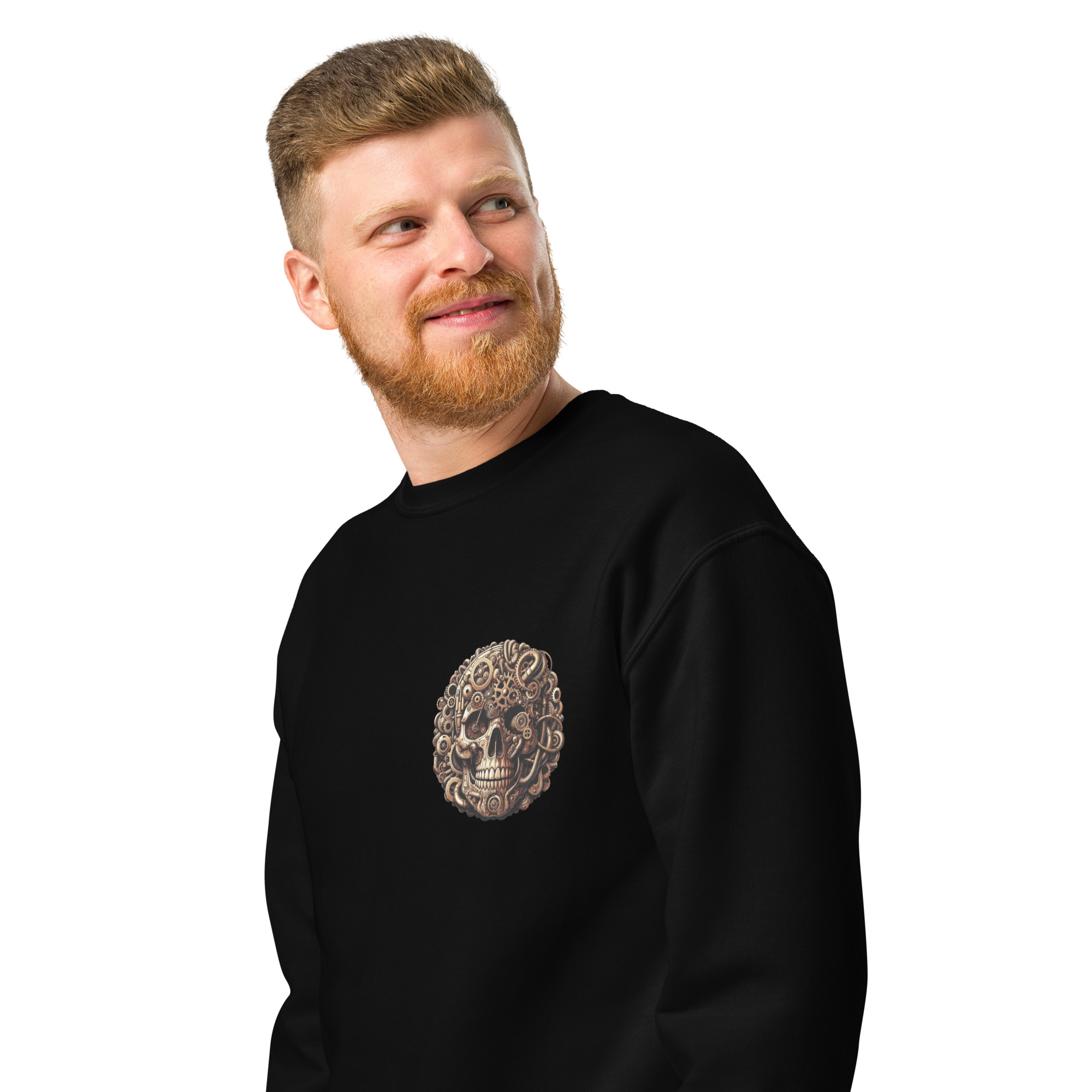 Crew neck sweatshirt (Golden-Skull)