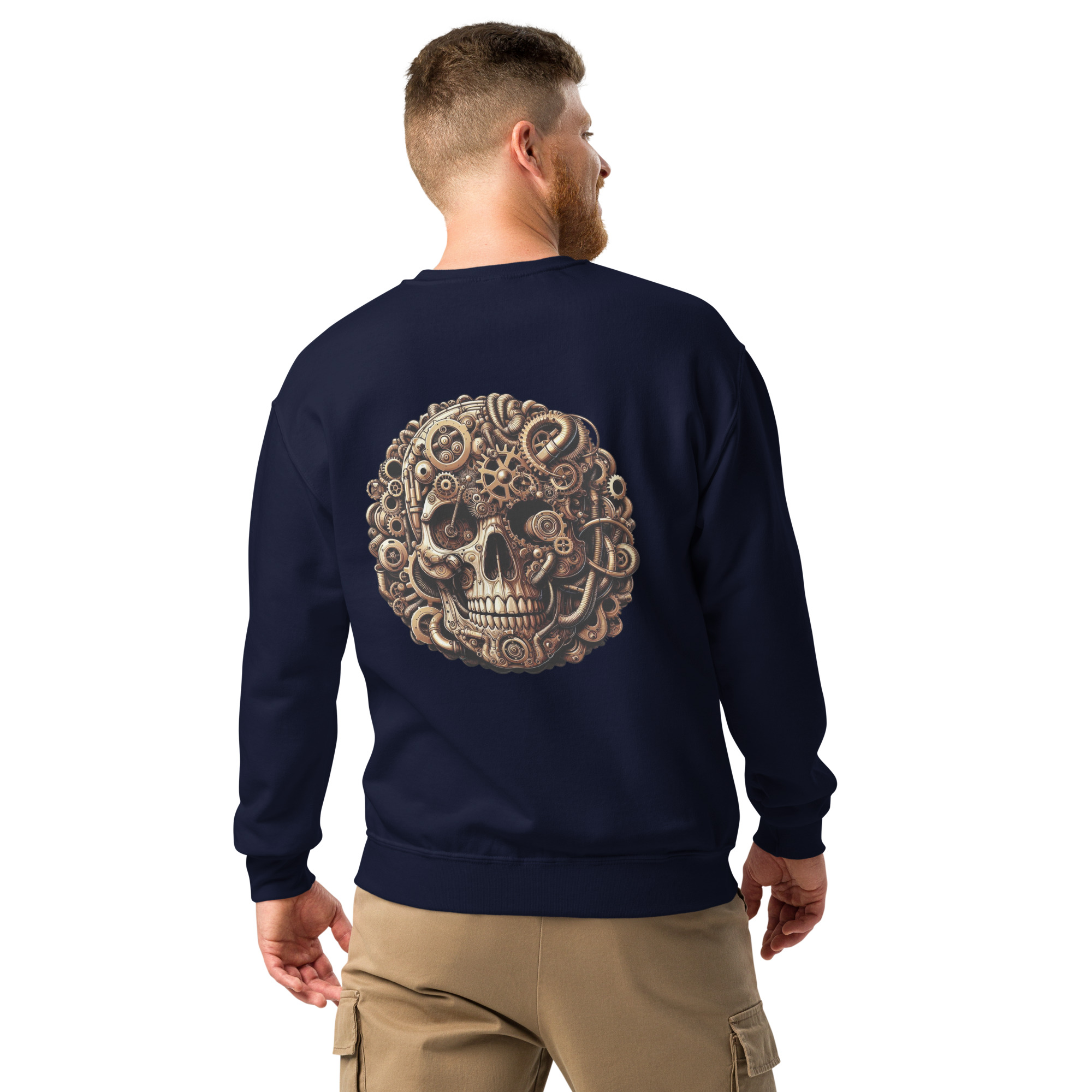 Crew neck sweatshirt (Golden-Skull)