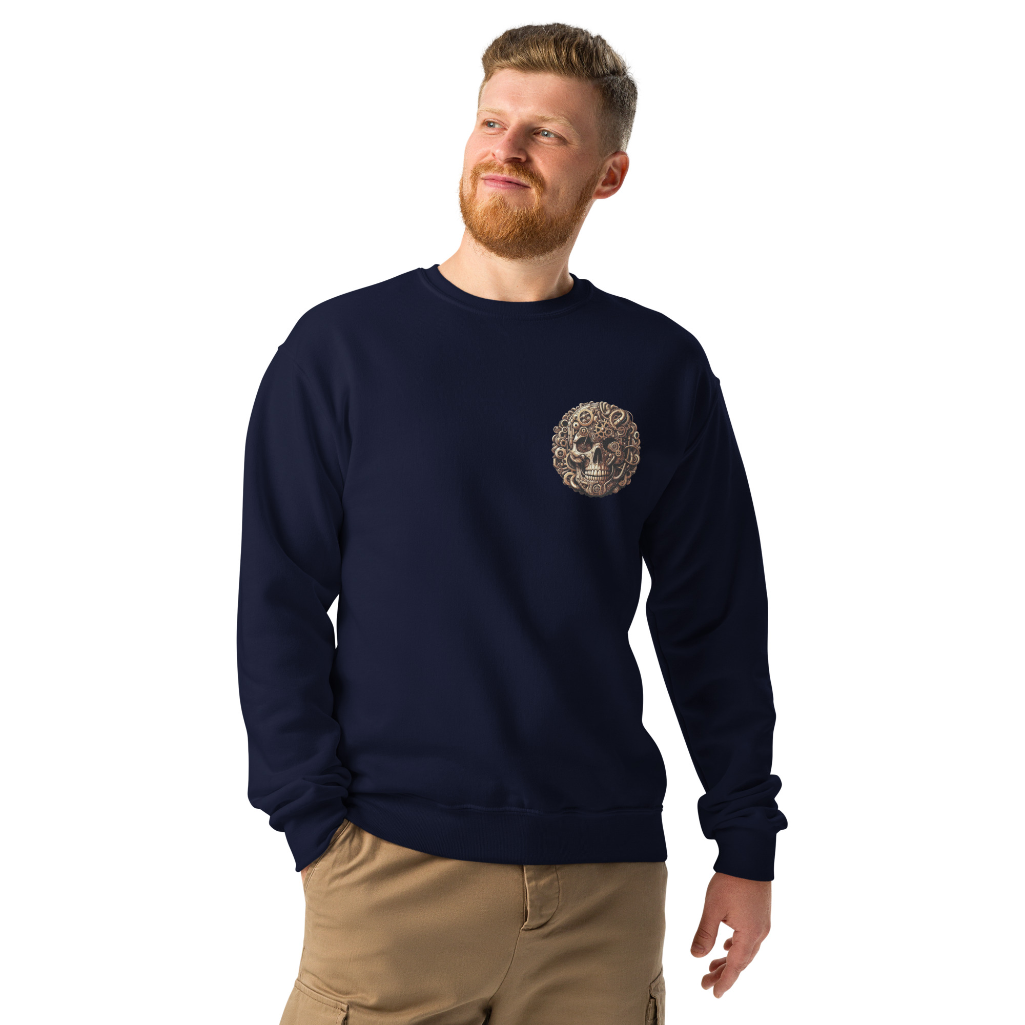 Crew neck sweatshirt (Golden-Skull)