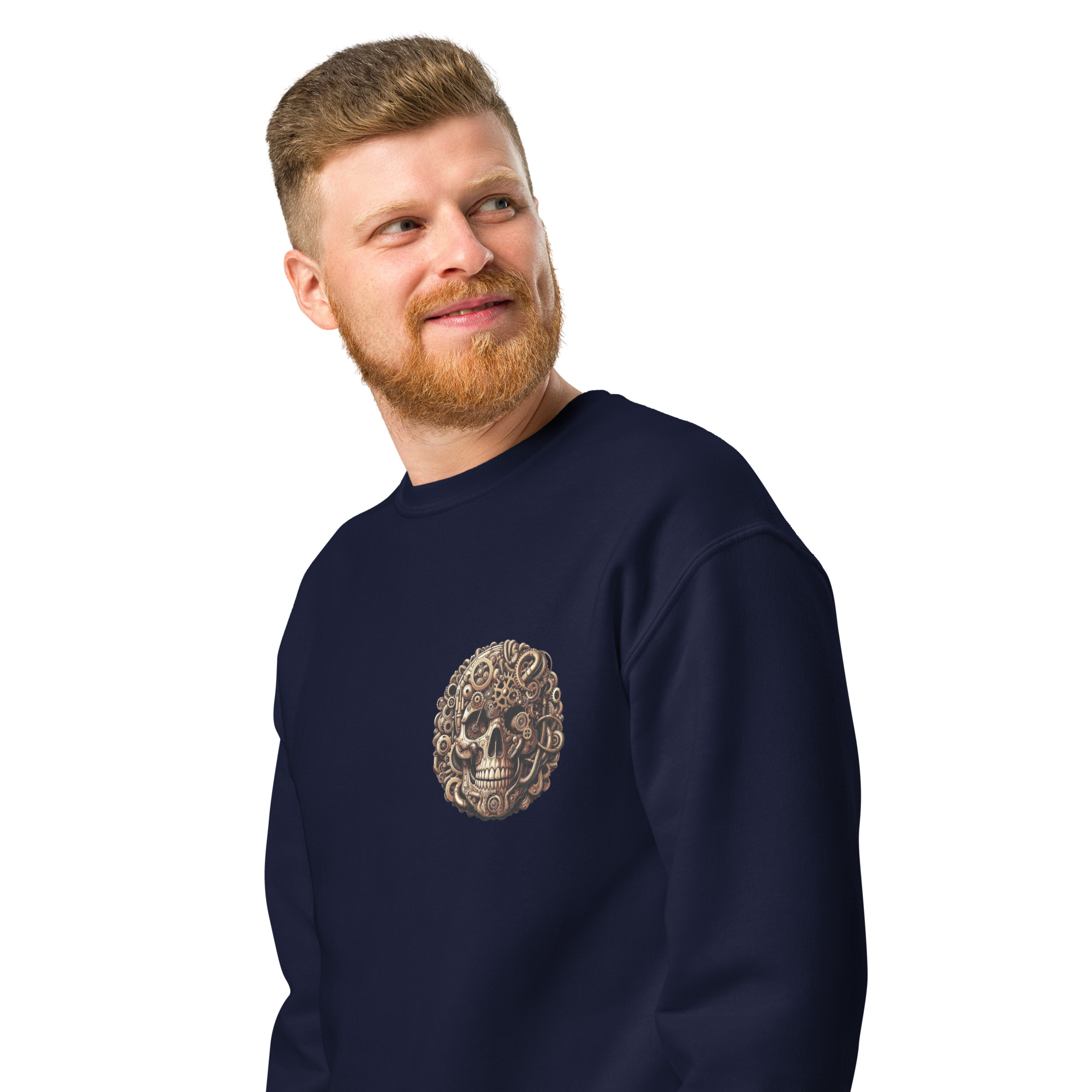 Crew neck sweatshirt (Golden-Skull)