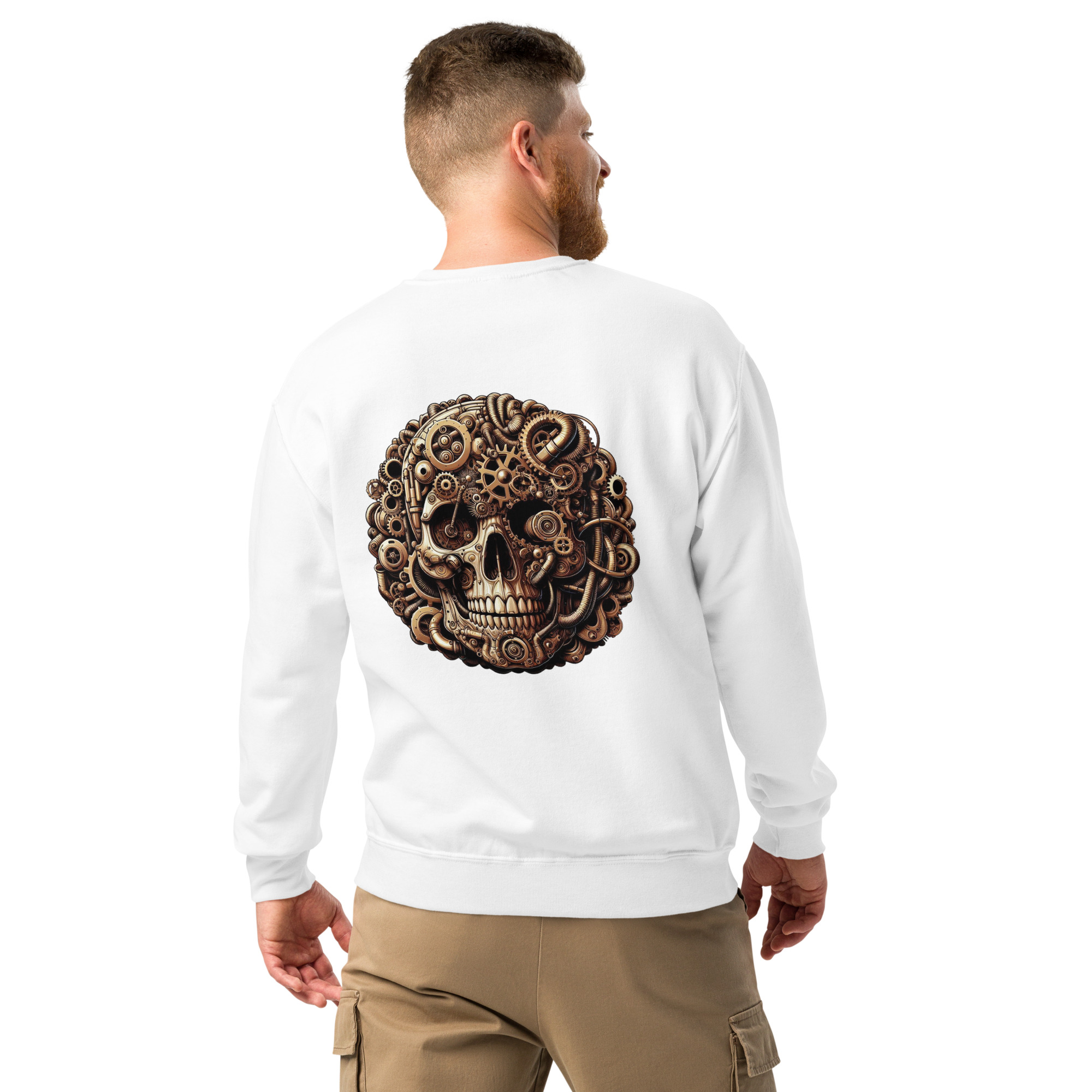 Crew neck sweatshirt (Golden-Skull)