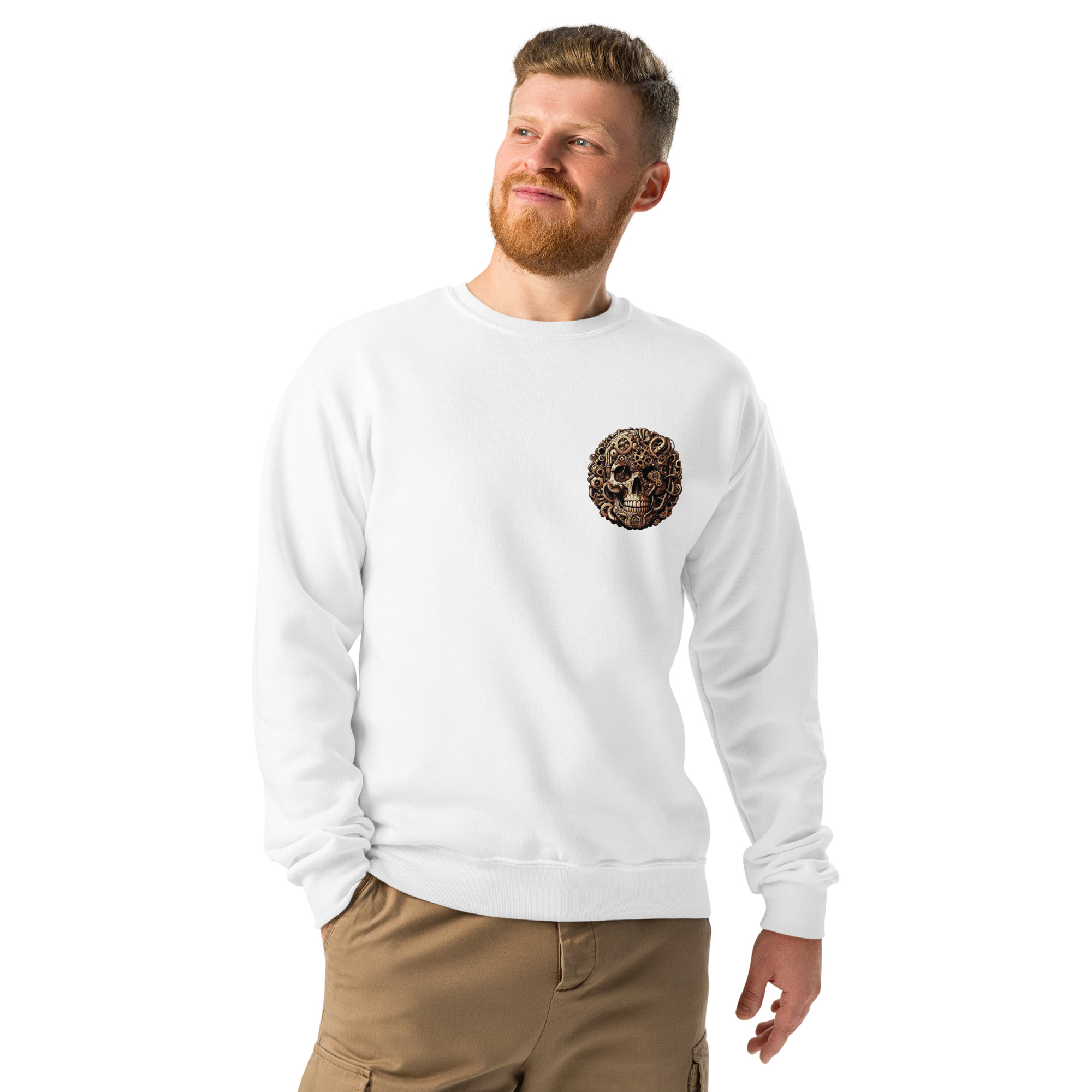Crew neck sweatshirt (Golden-Skull)
